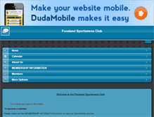 Tablet Screenshot of fooslandsportsmensclub.com